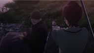 Hersch points her gun towards Skinner (Image credit: MAPPA Studio)